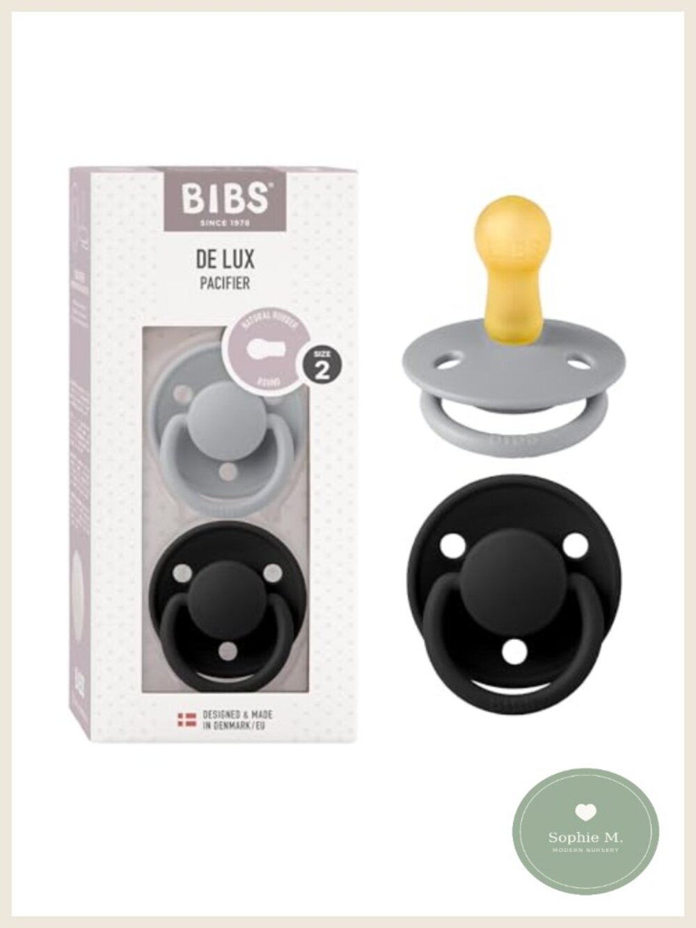 BPA-Free Baby Pacifiers Set of 2 Premium Soothers 6-18 Months